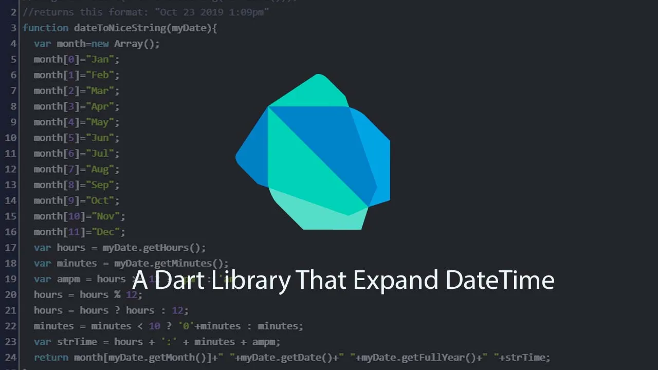 A Dart Library That Expand DateTime