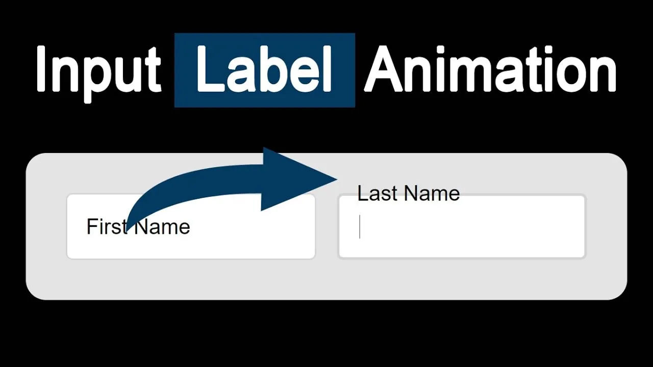 How to Create Input Label Animation with HTML and CSS