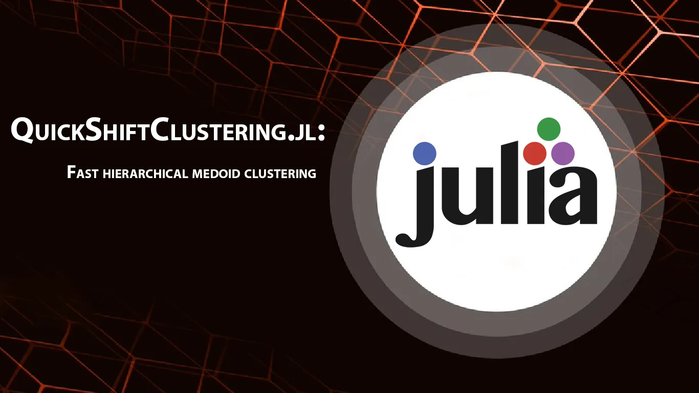 QuickShiftClustering.jl: Fast Hierarchical Medoid Clustering