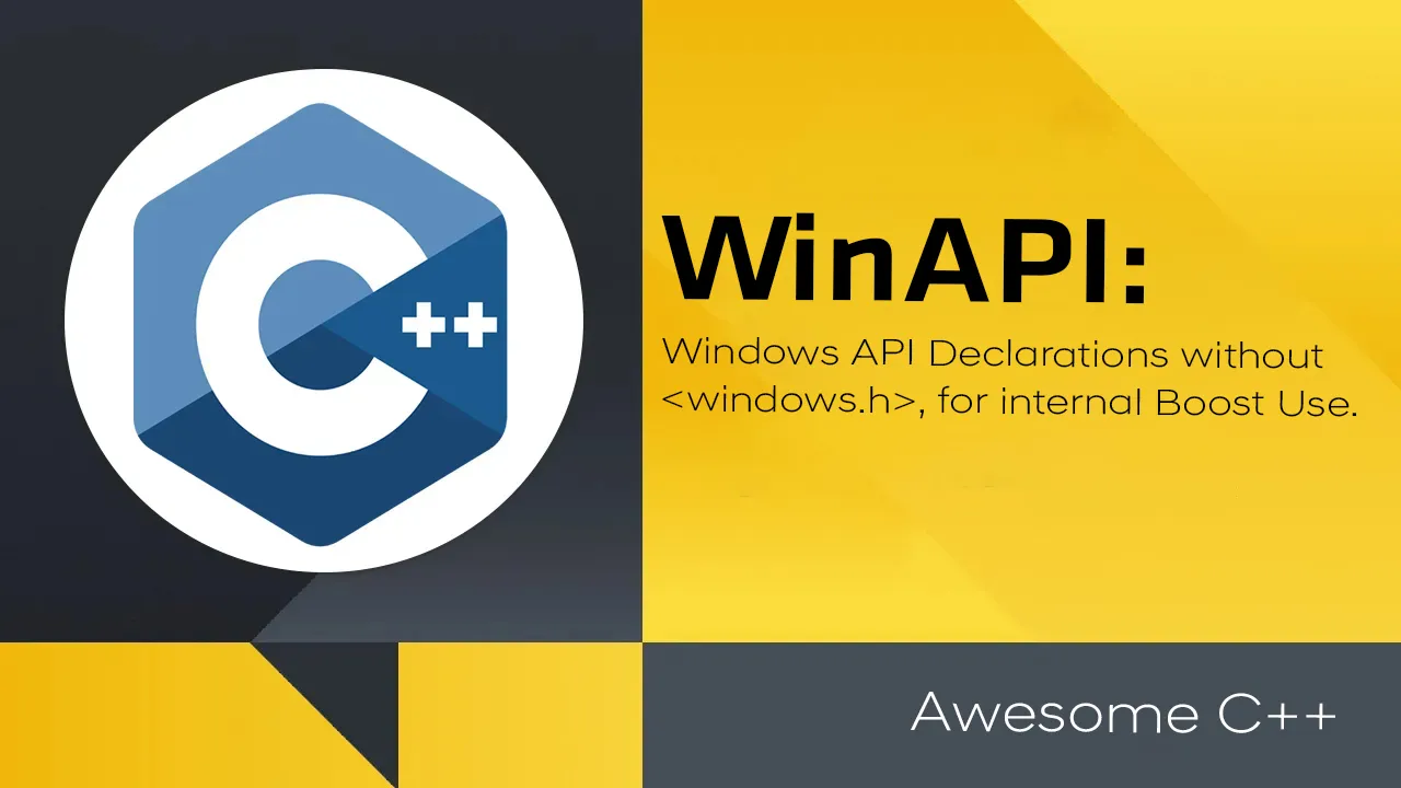 Windows API Declarations without <windows.h>, for internal Boost Use.