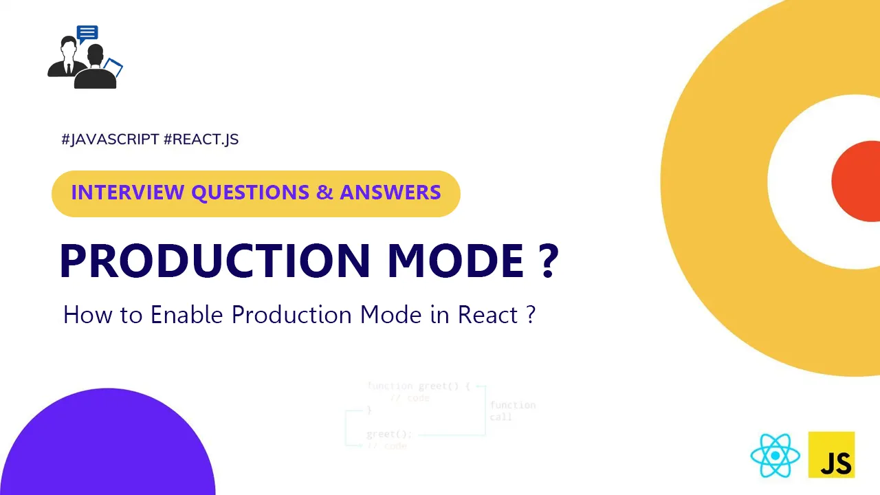 How to Enable Production Mode in React ?