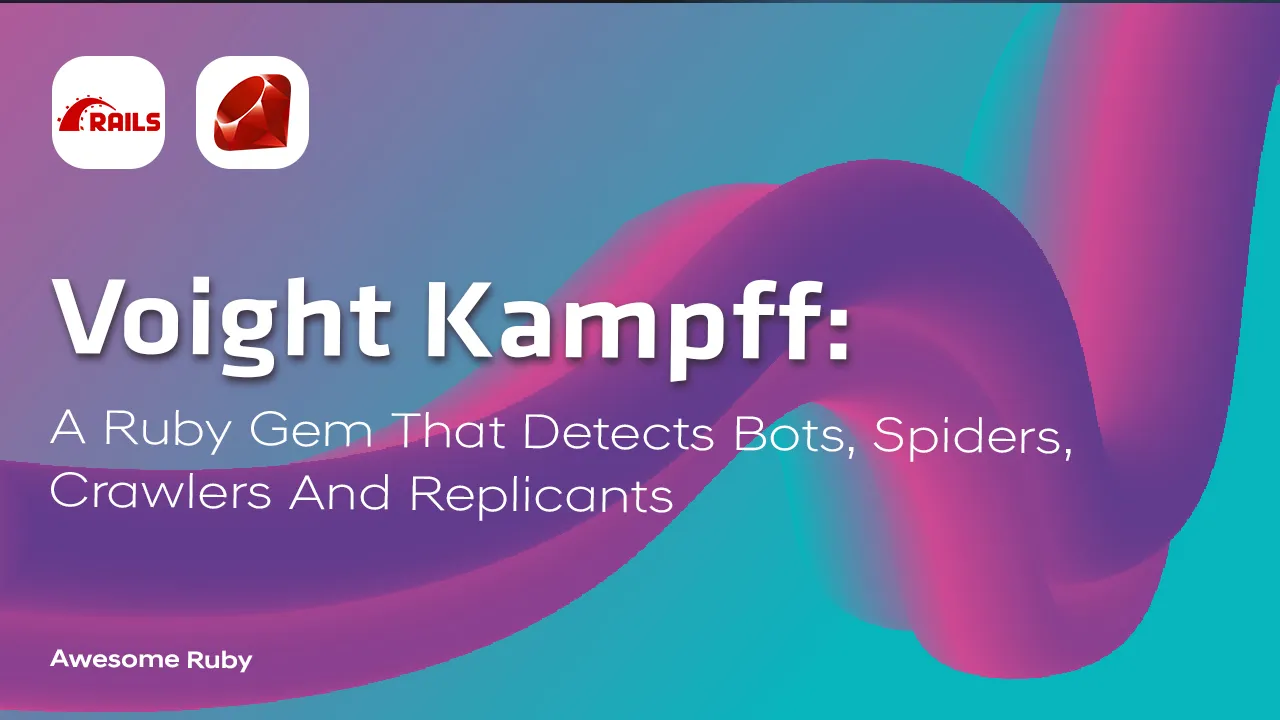 A Ruby Gem That Detects Bots, Spiders, Crawlers and Replicants.