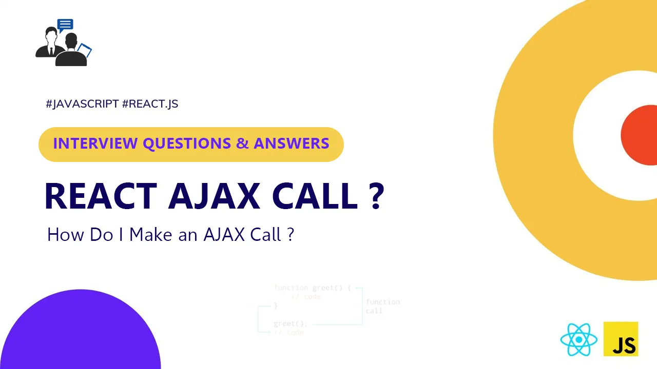 How Do I Make An AJAX Call in React js ?