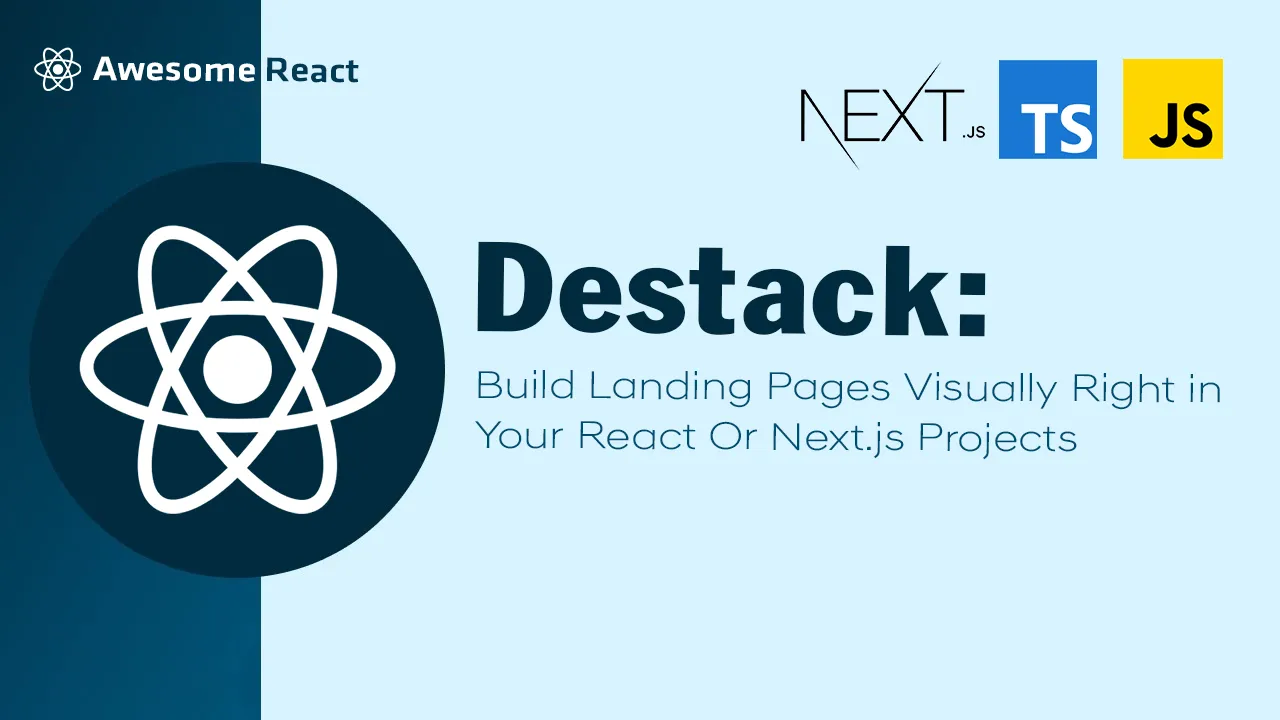 Build Landing Pages Visually Right in Your React Or Next.js Projects
