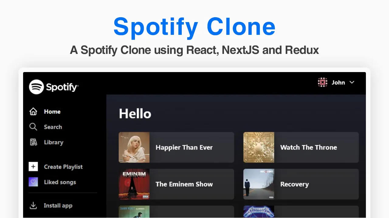 A Spotify Clone using React, NextJS and Redux