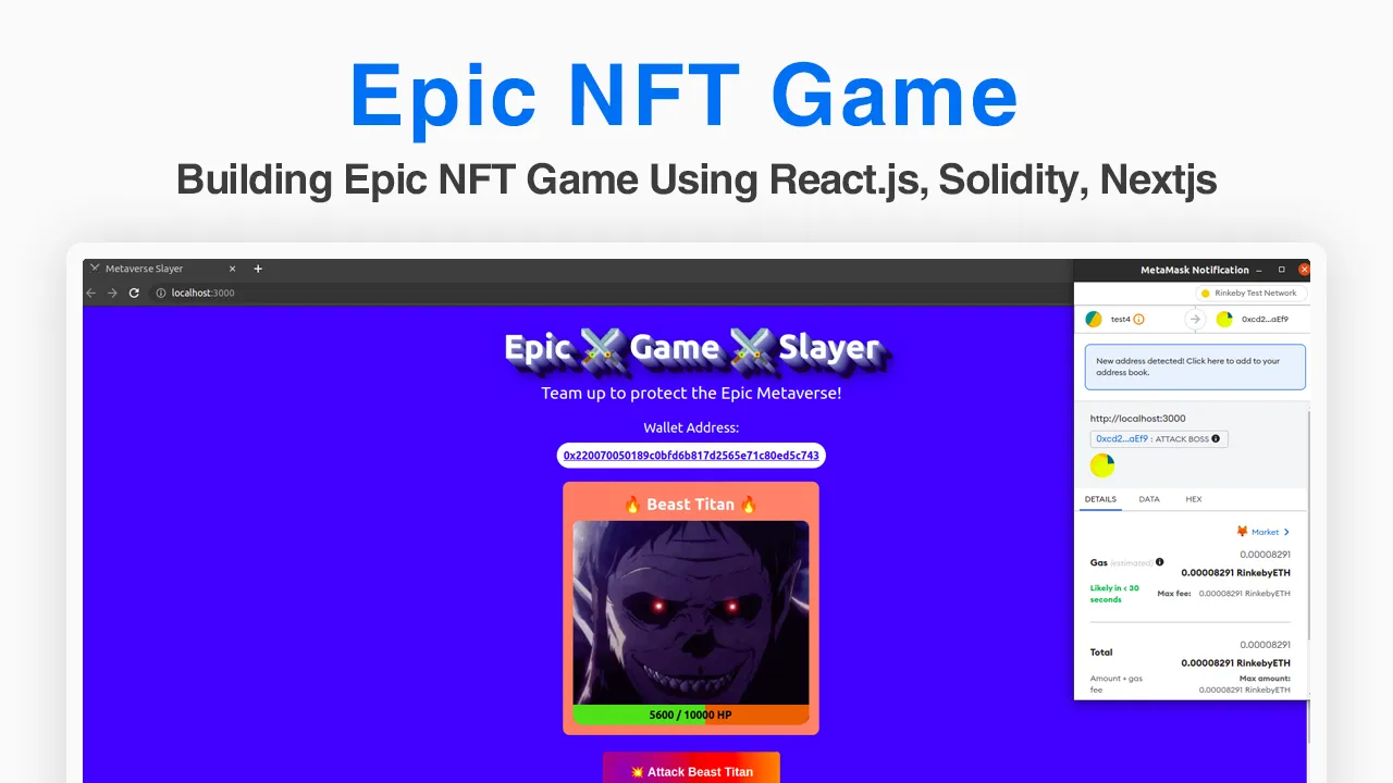 Building Epic NFT Game Using React.js, Solidity, Nextjs
