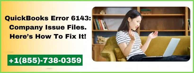 QuickBooks Error 6143: Company Issue Files. Here’s How To Fix It!