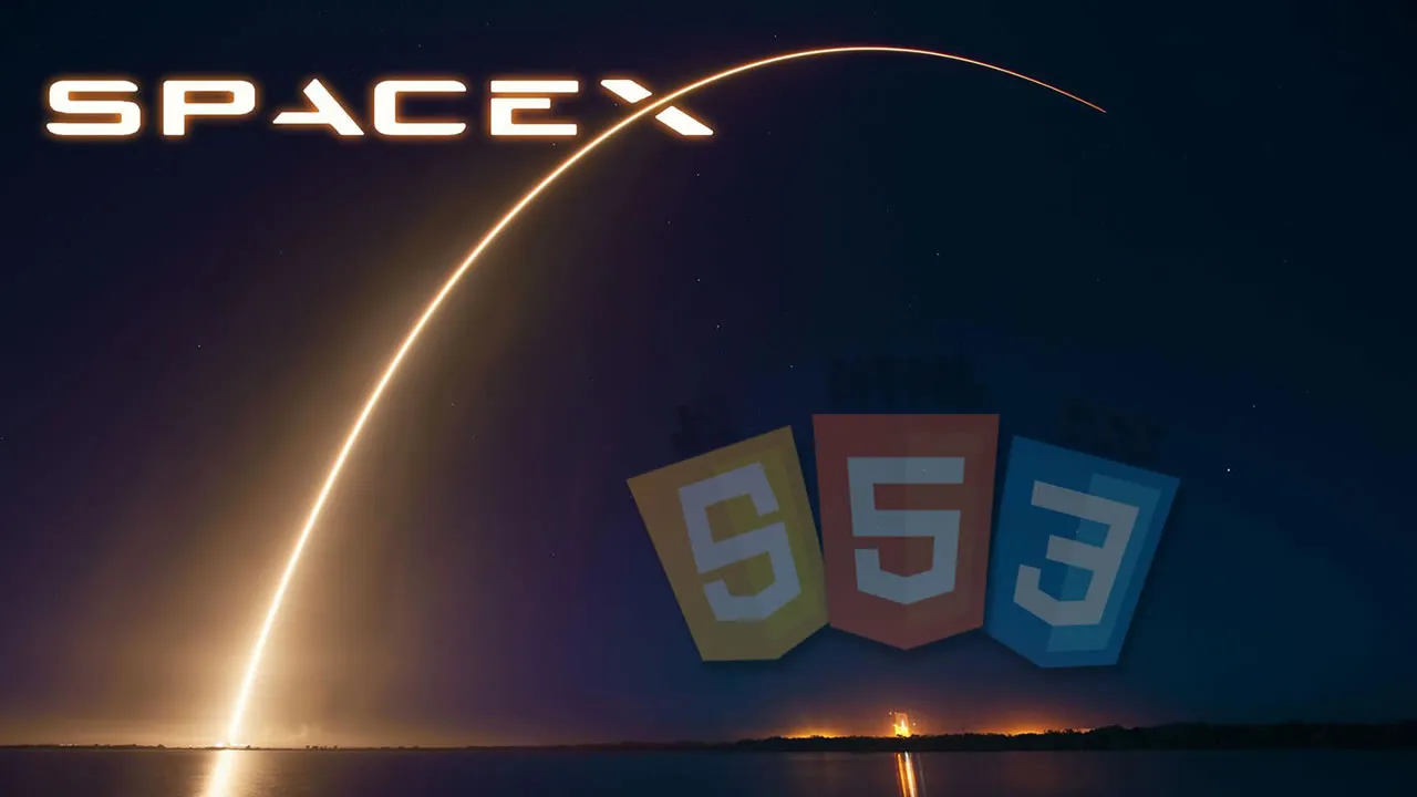 Build a SpaceX Website Clone with HTML, CSS & JAVASCRIPT