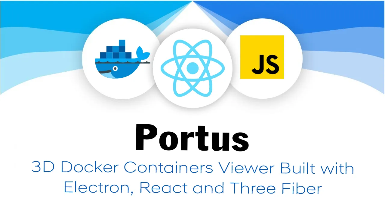 3D Docker Containers Viewer Built with Electron, React and Three Fiber