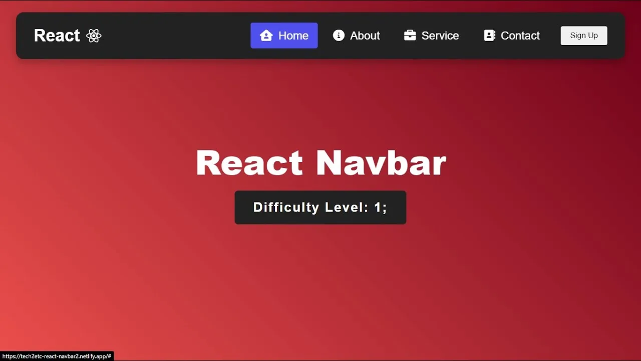 React Navbar Tutorial - Responsive Navbar React JS