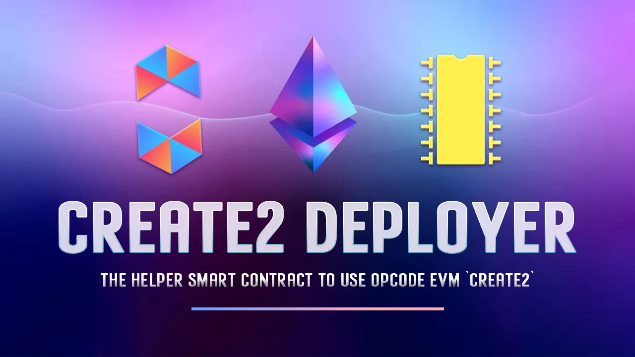 The Helper Smart Contract to Use Opcode EVM `CREATE2`
