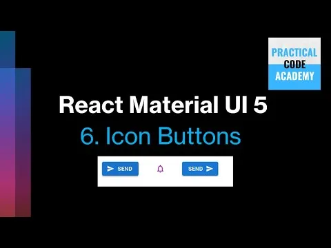 React Material UI 5 6-Icon Buttons