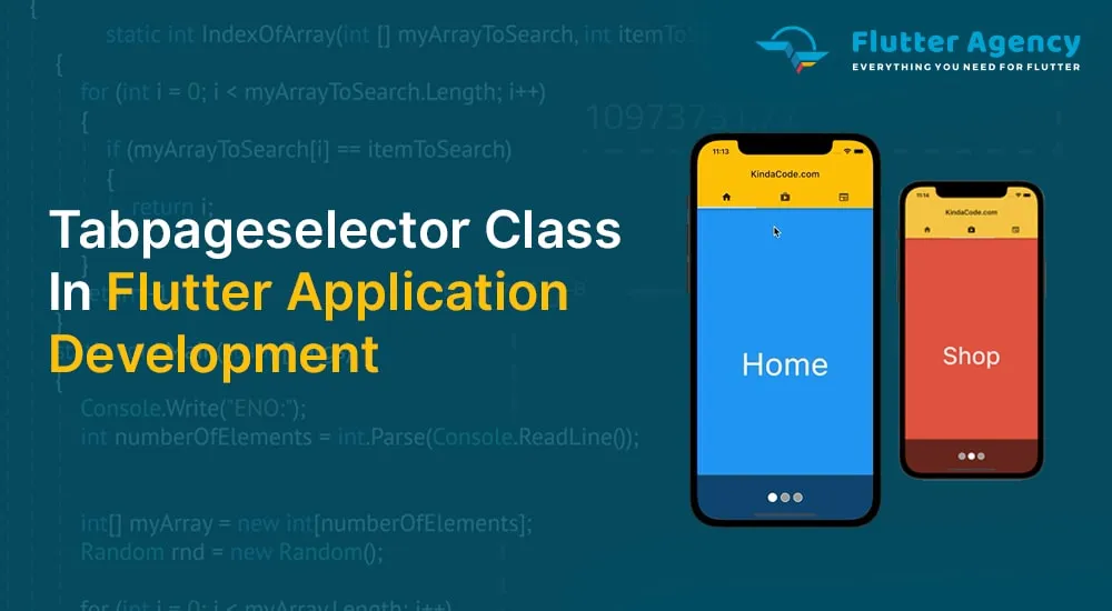 What is TabPageSelector Class in Flutter?