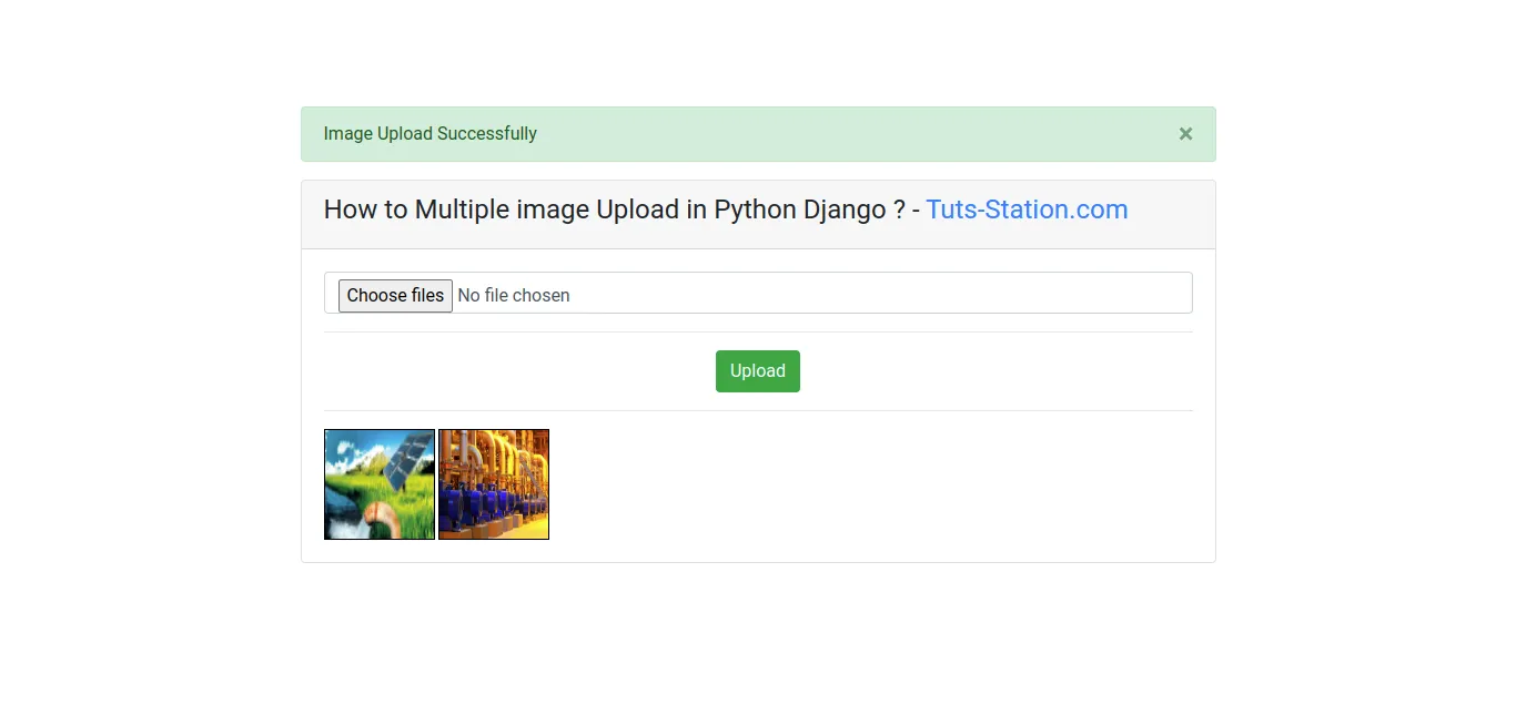 How to Multiple image Upload in Python Django ? - Tuts-Station.com