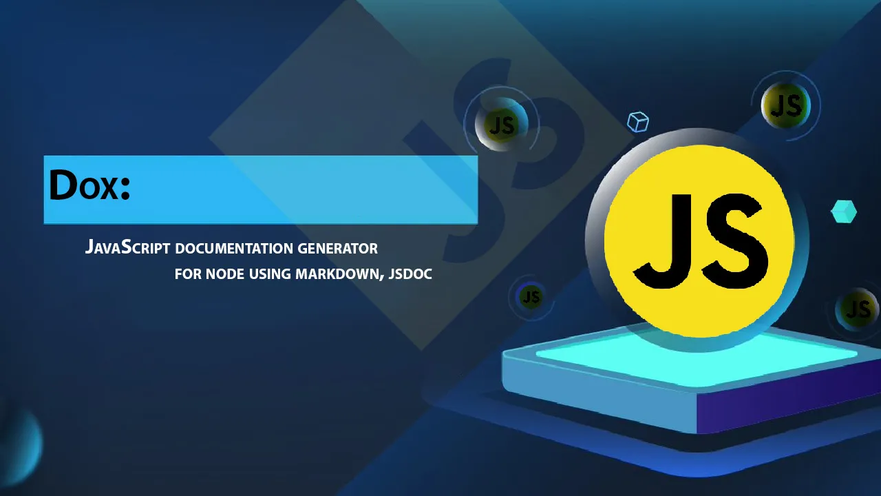 Dox: JavaScript Documentation Generator for Node using Markdown, jsdoc