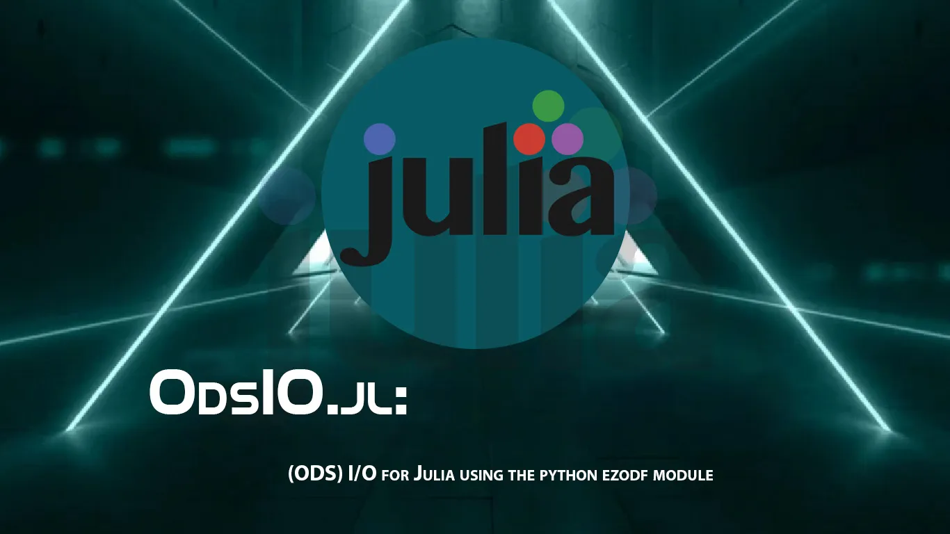 OdsIO.jl: (ODS) I/O for Julia using The Python Ezodf Module