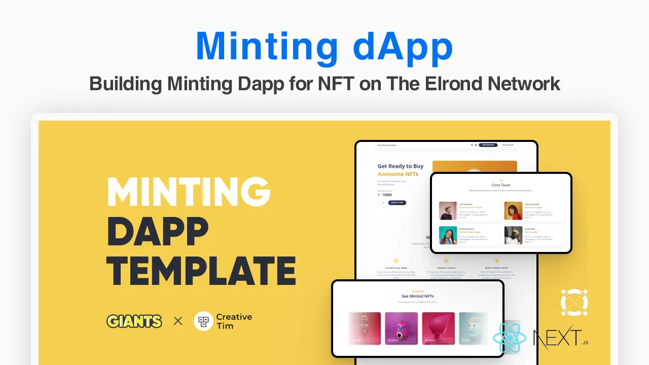 Building Minting Dapp for NFT on The Elrond Network