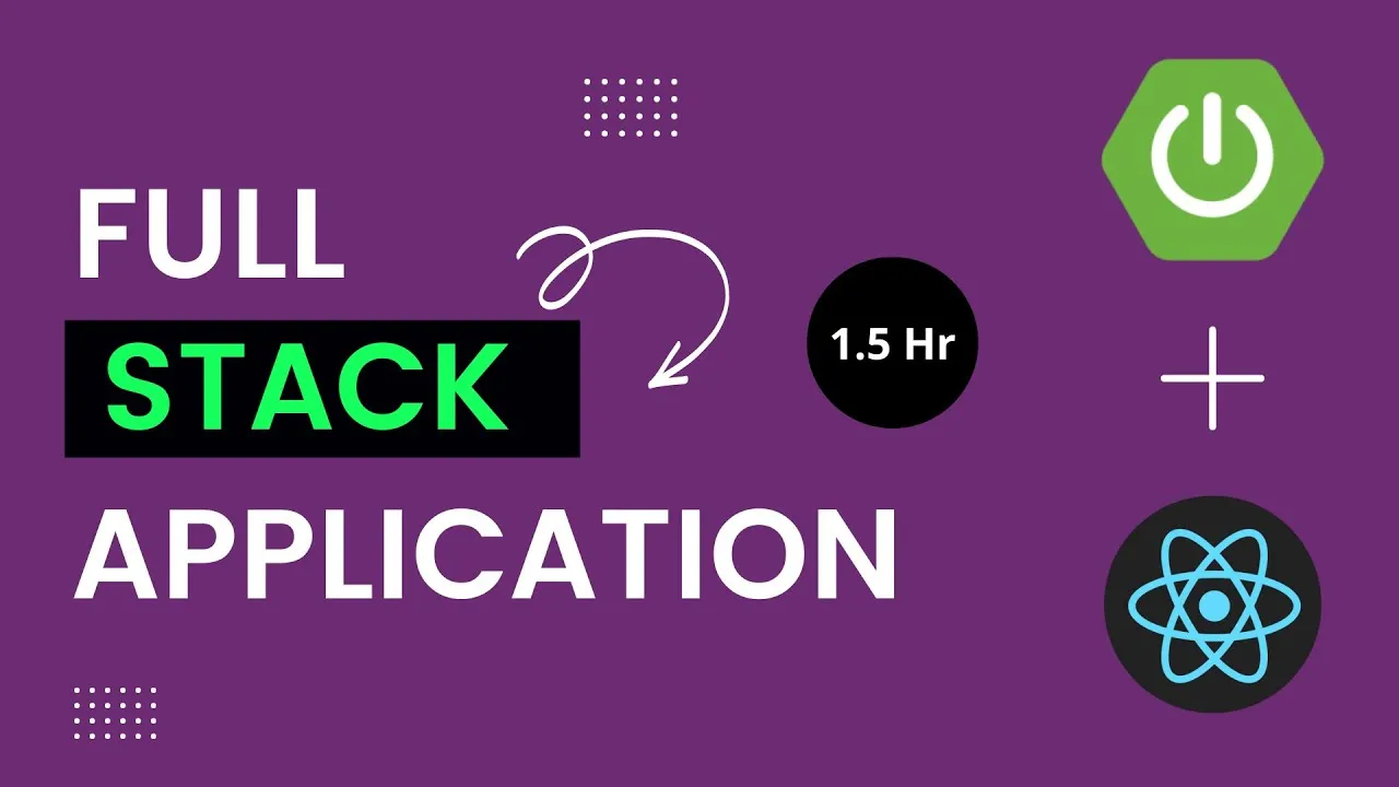 Full Stack Web App : Full Stack Spring Boot and React CRUD 1.5 hours Course 