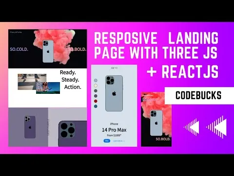 Build awesome🔥 landing page for Apple iphone using ThreeJS + ReactJS