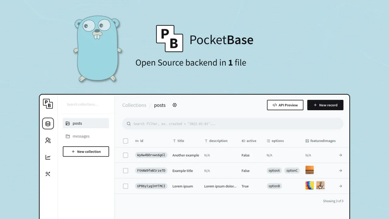 PocketBase: Open Source Go Backend in 1 File