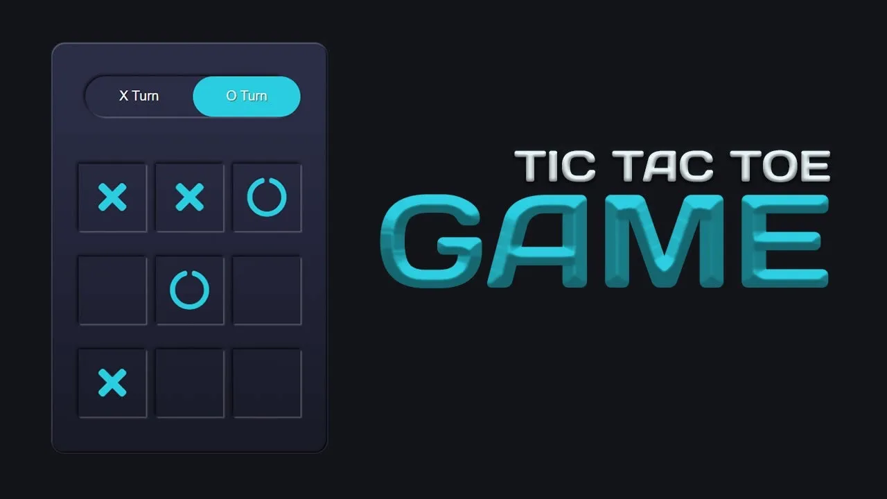 Simple Tic-Tac-Toe Game with HTML, CSS and JavaScript