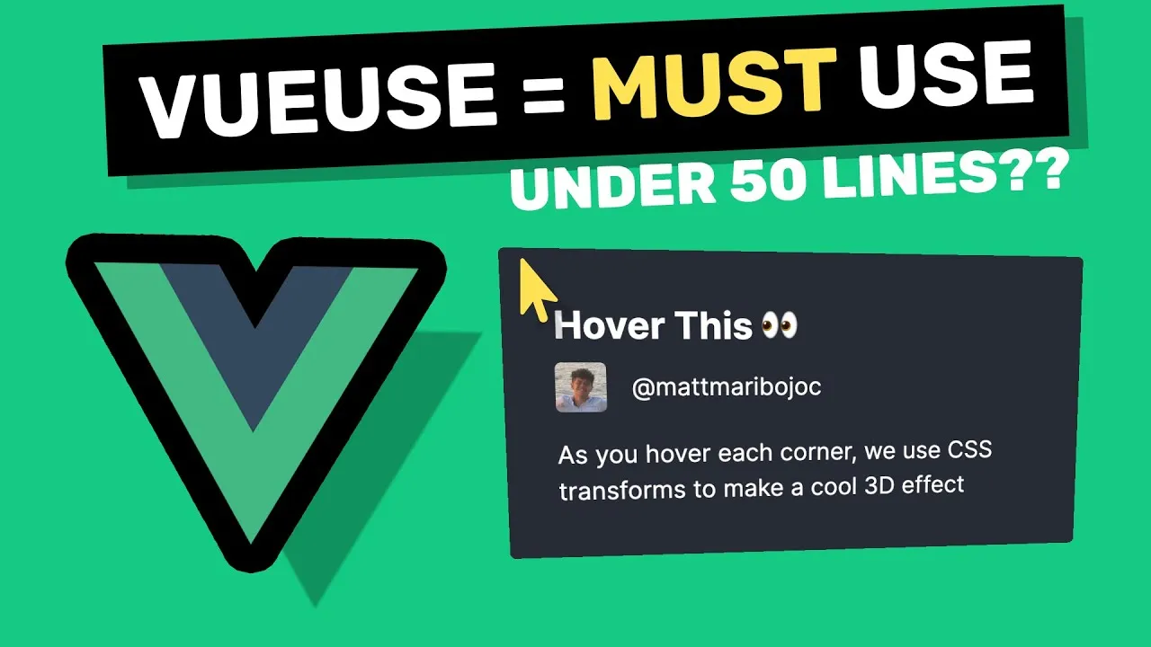 How to Create Fast 3D Hover Effects with VueUse