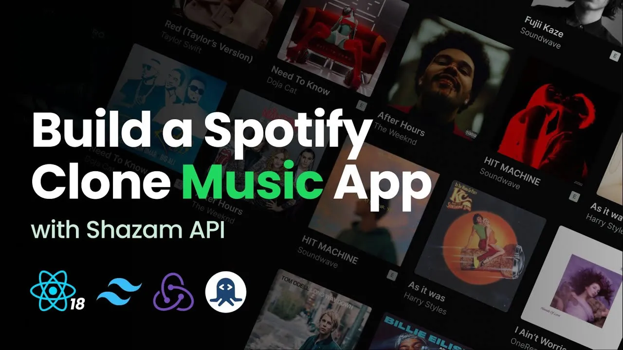 Build a Spotify 2.0 Clone with React, Tailwind CSS, Shazam and Redux