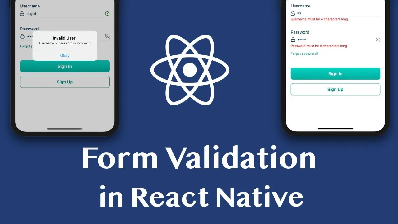Form Validation in React Native with Formik and Yup