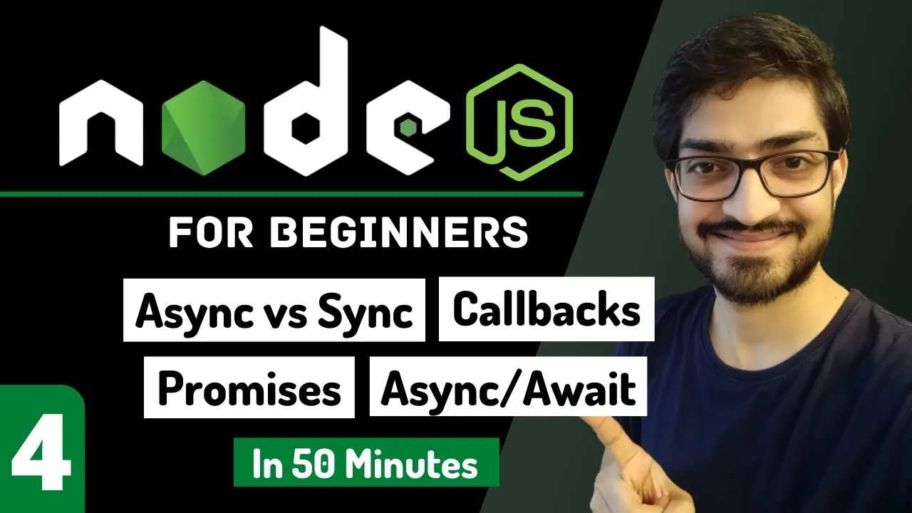 Async Programming | Callbacks | Promises | Async Await | Node.js Tutorial for Beginners #4