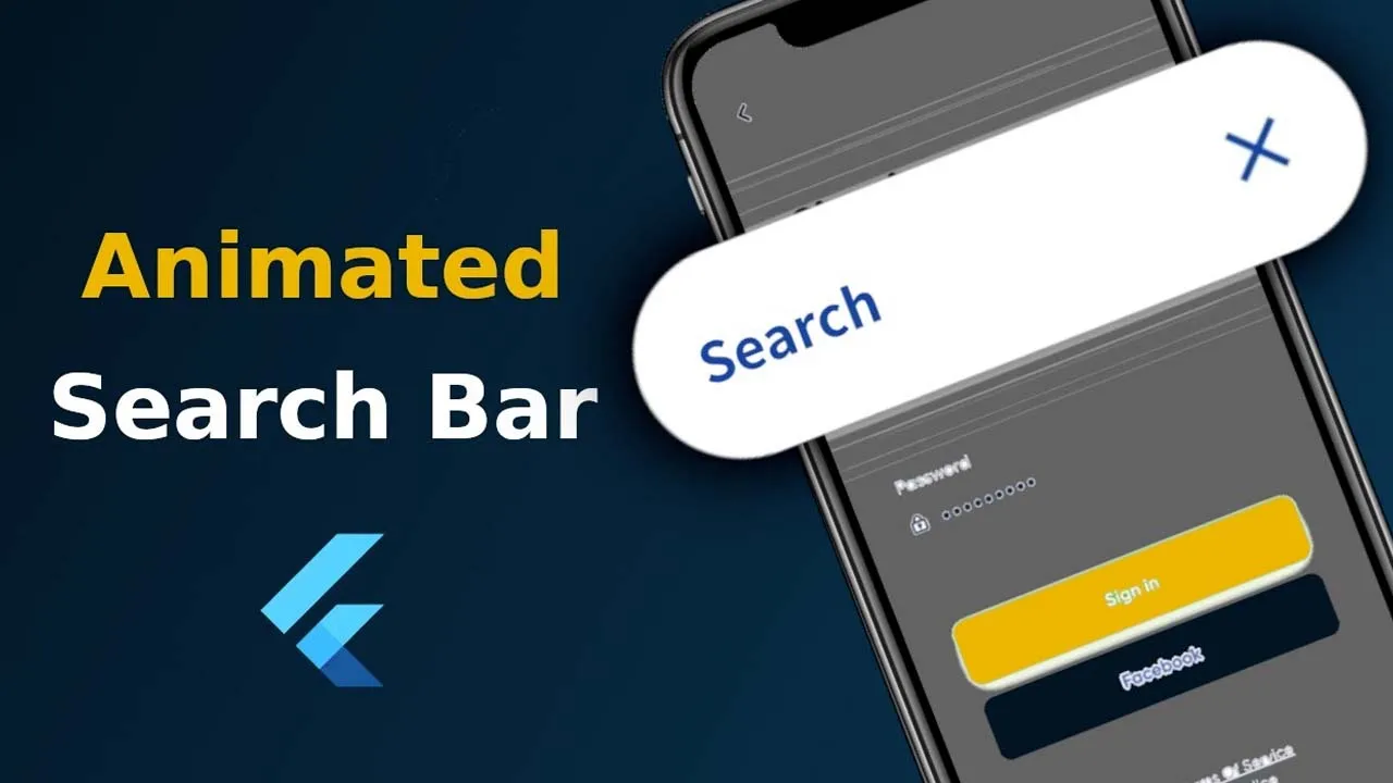 A Flutter Package That Has an Animated Search Bar