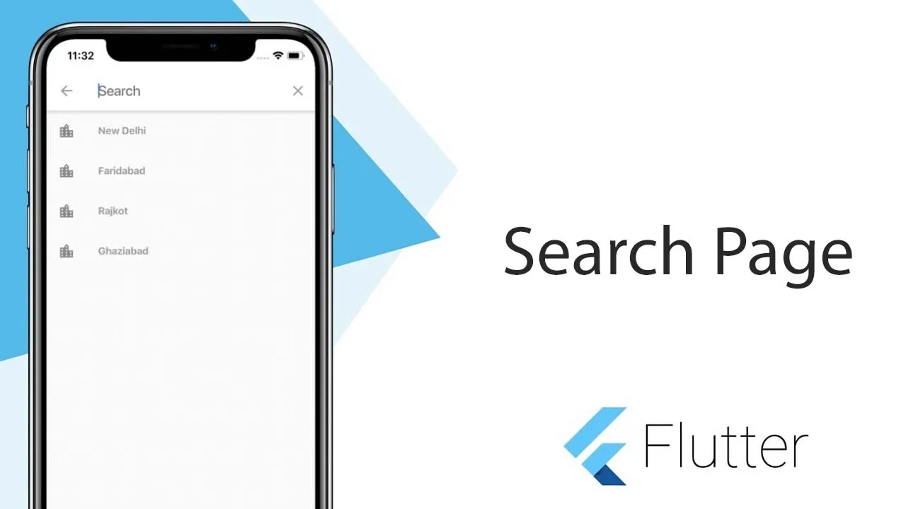 Display Search Page, Customize Search Content with Flutter