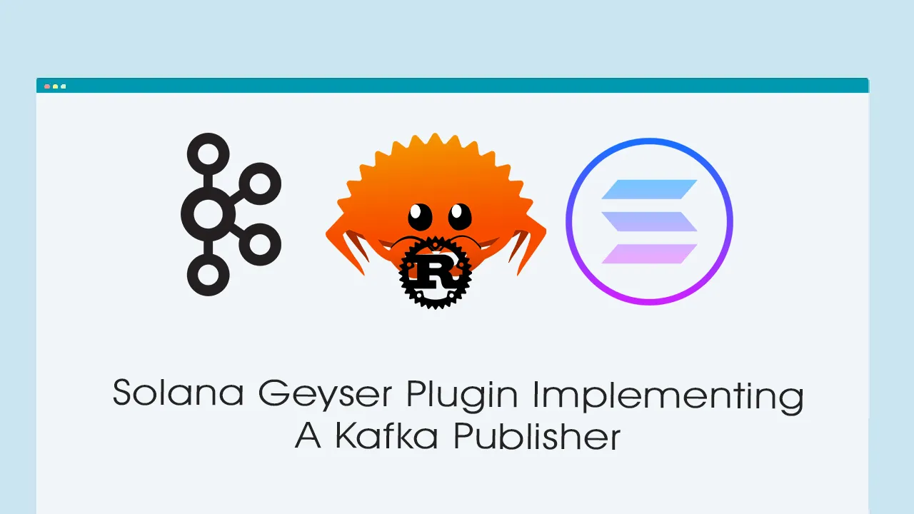 Solana Geyser Plugin Implementing A Kafka Publisher