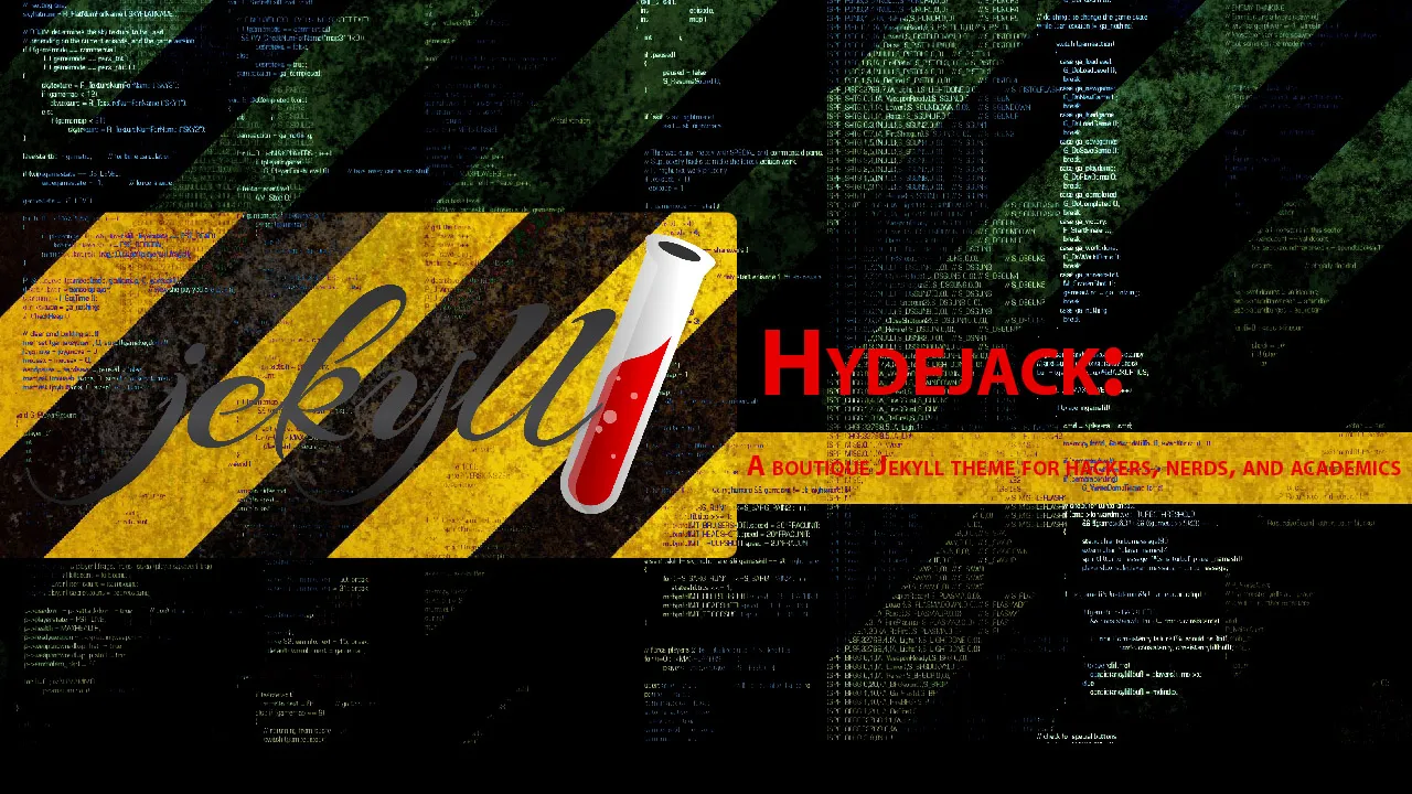 Hydejack: A Boutique Jekyll Theme for Hackers, Nerds, and Academics