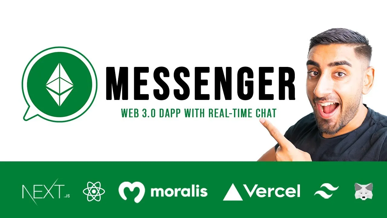Web3 Messenger Dapp with Nextjs, React, Moralis, Tailwind CSS, MetaMask