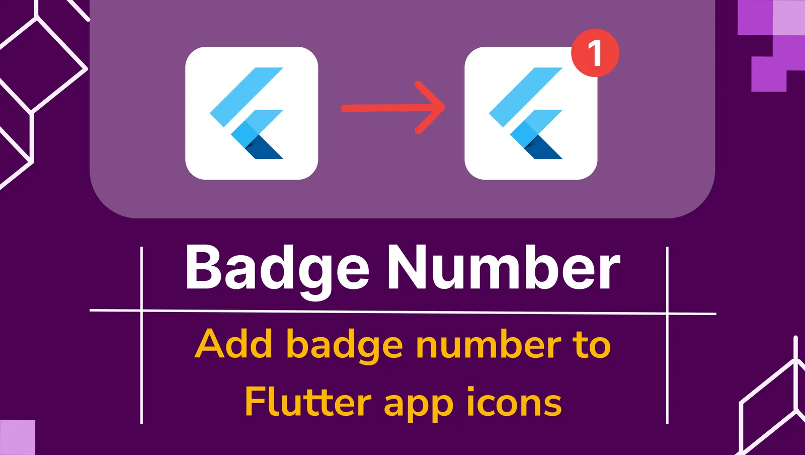 Badge number in flutter apps icons