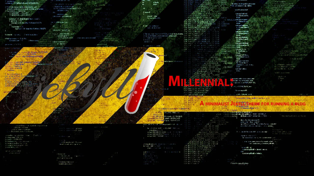 Millennial: A Minimalist Jekyll Theme for Running A Blog 