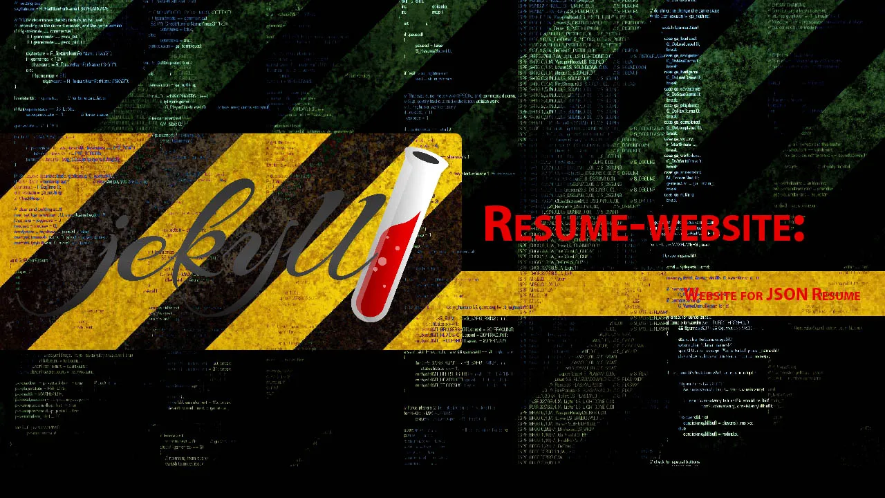 Resume-website: Website for JSON Resume