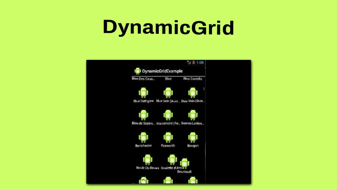 DynamicGrid: Drag and Drop GridView for Android