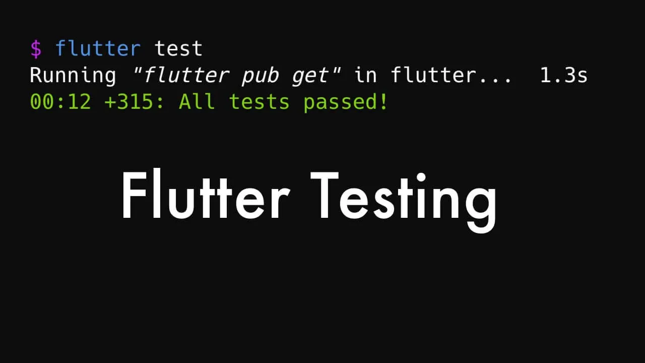 A Testing Framework for Dart & Flutter