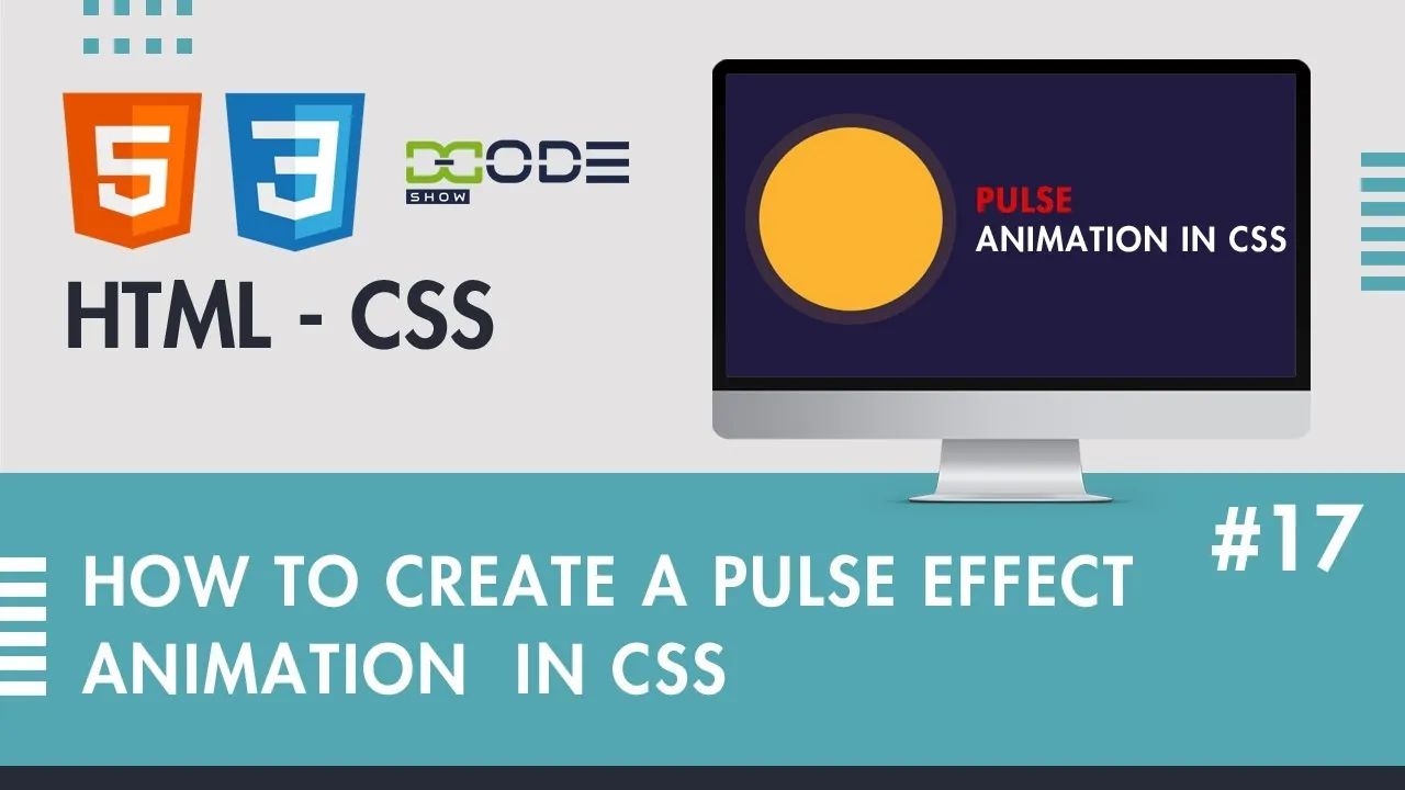 How To Create A Pulse Animation in CSS | Pulse Effect in HTML CSS