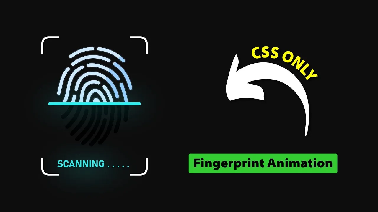 Fingerprint Scanner Animation Effects Using CSS Only | HTML And CSS Only |  ProgrammingTT
