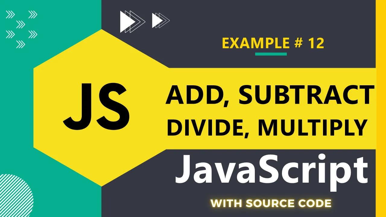 Arithmetic Operator in JavaScript with Source Code