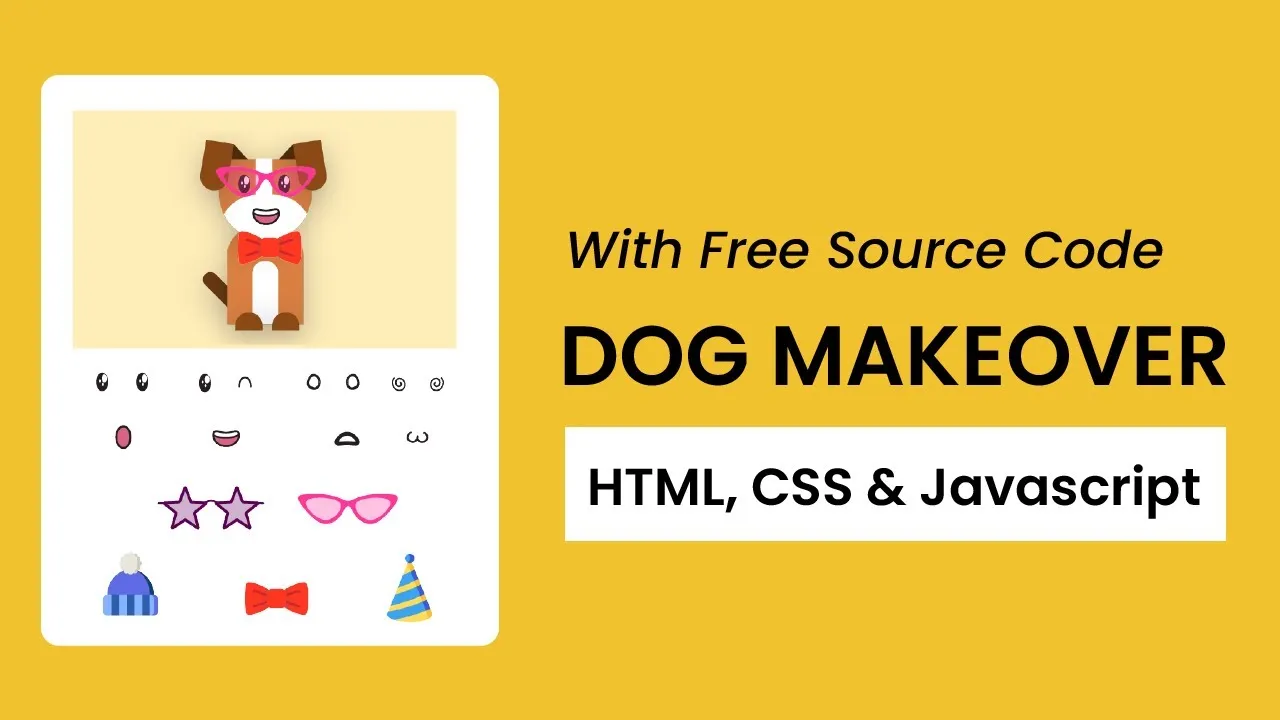 Create a Dog Makeover App with HTML, CSS & JavaScript