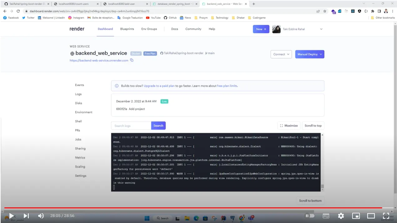 Deploying Spring Boot Applications on Render.com for FREE