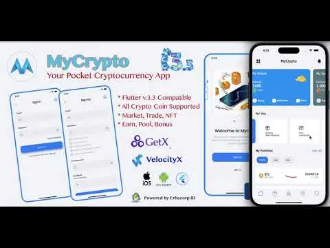 MyCrypto Flutter App Progress - 10Dec2022