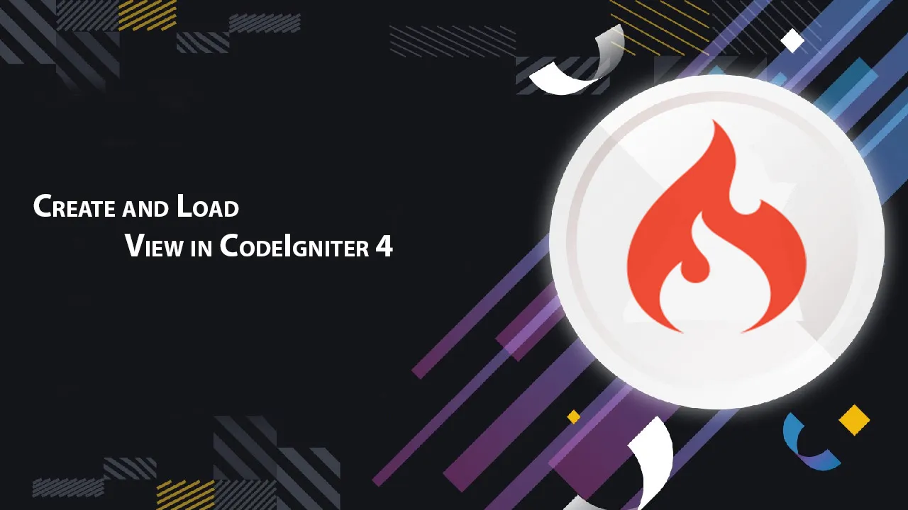 Create and Load View in CodeIgniter 4