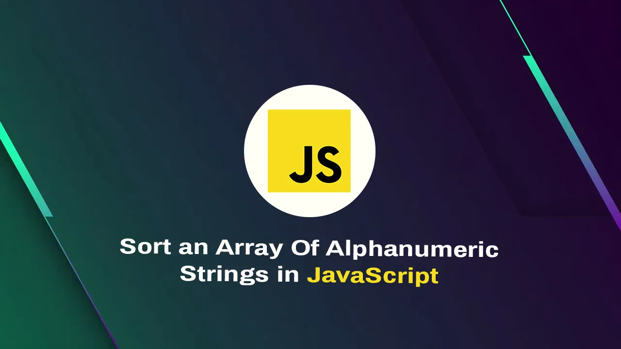 Sort an Array Of Alphanumeric Strings in JavaScript