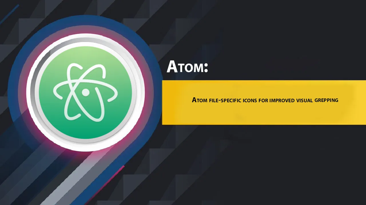 Atom File-specific Icons for Improved Visual Grepping