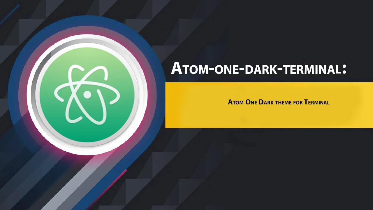 Atom One Dark theme for Terminal