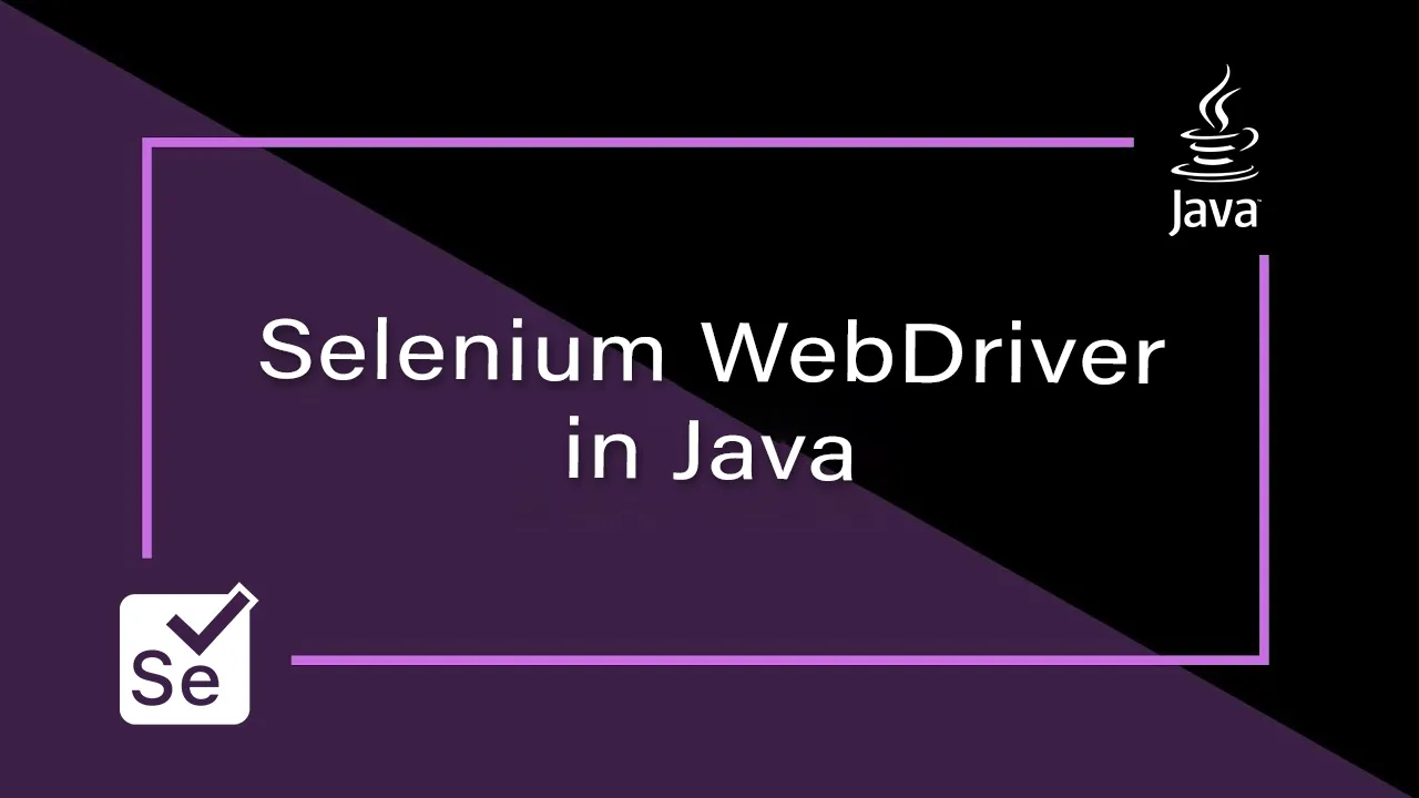Browser test automation using Selenium WebDriver in Java
